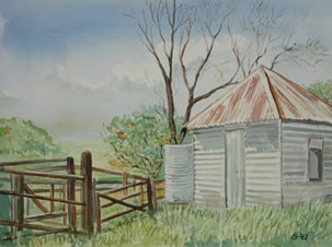 Art - Painting - Hut